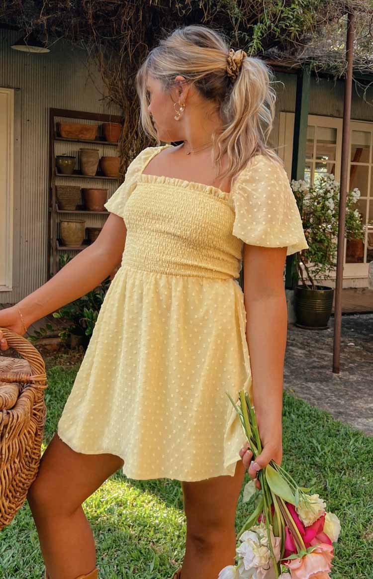 Noel Yellow Mini Dress Image