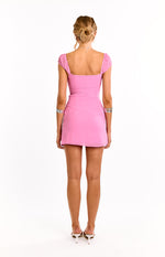 Nusa Pink Cap Sleeve Mini Dress Image