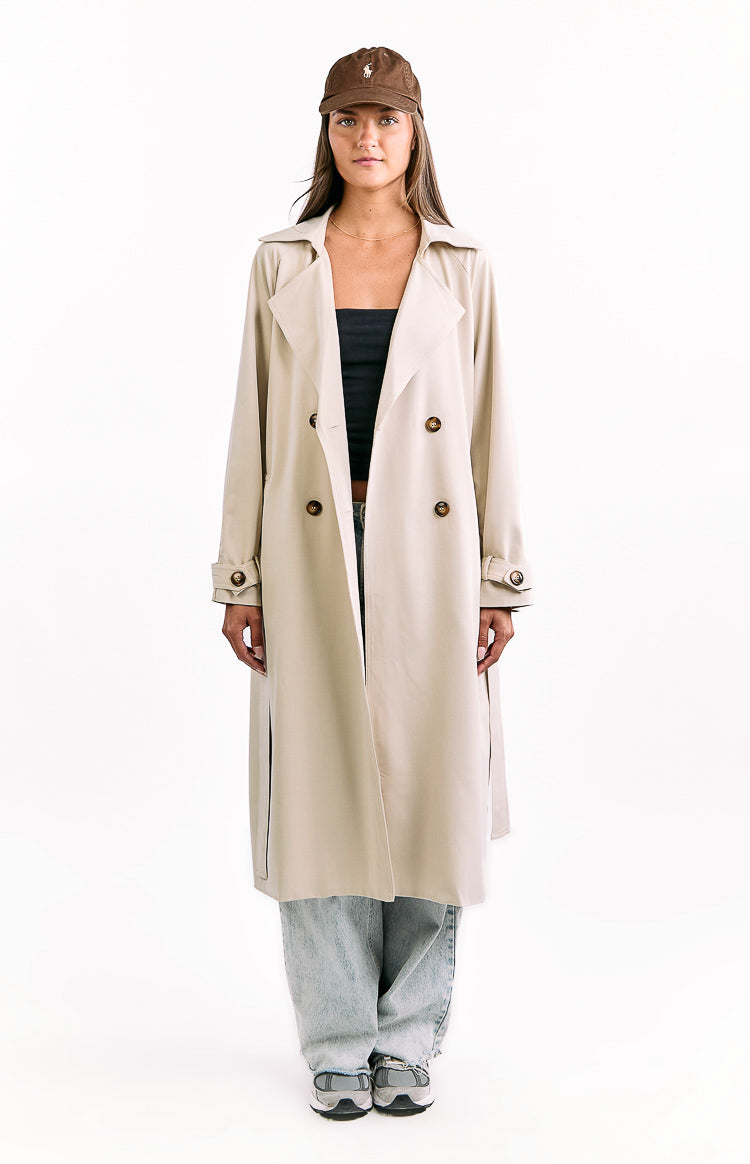 Orla Cream Belted Trench Coat Image