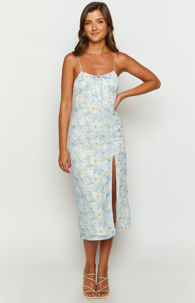 BLUE BLOSSOM MIDI DRESS main image 1