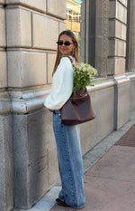 Percy Cream Cable Knit Cardigan Image