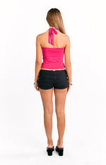 Prescilla Pink Orchid Halter Top Image