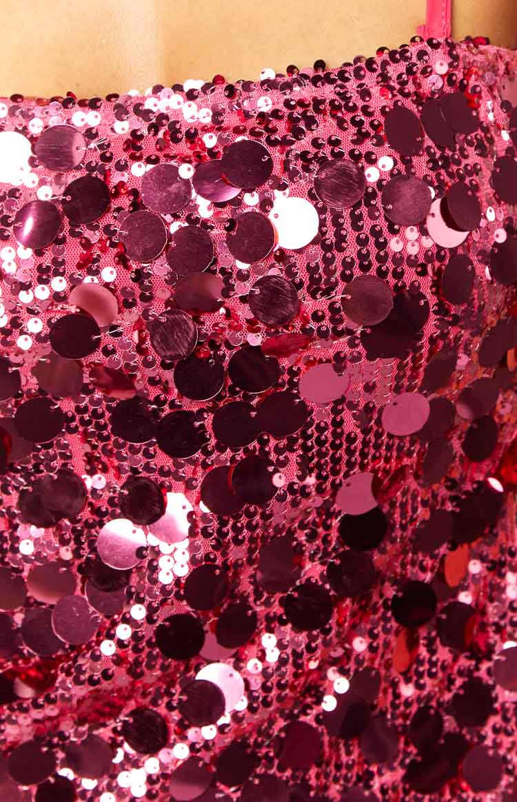 Radiant Pink Sparkle Mini Dress – Beginning Boutique