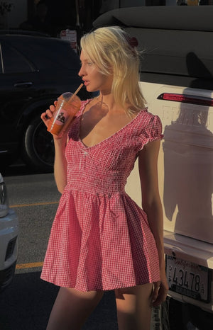 Raldo Red Gingham Playsuit