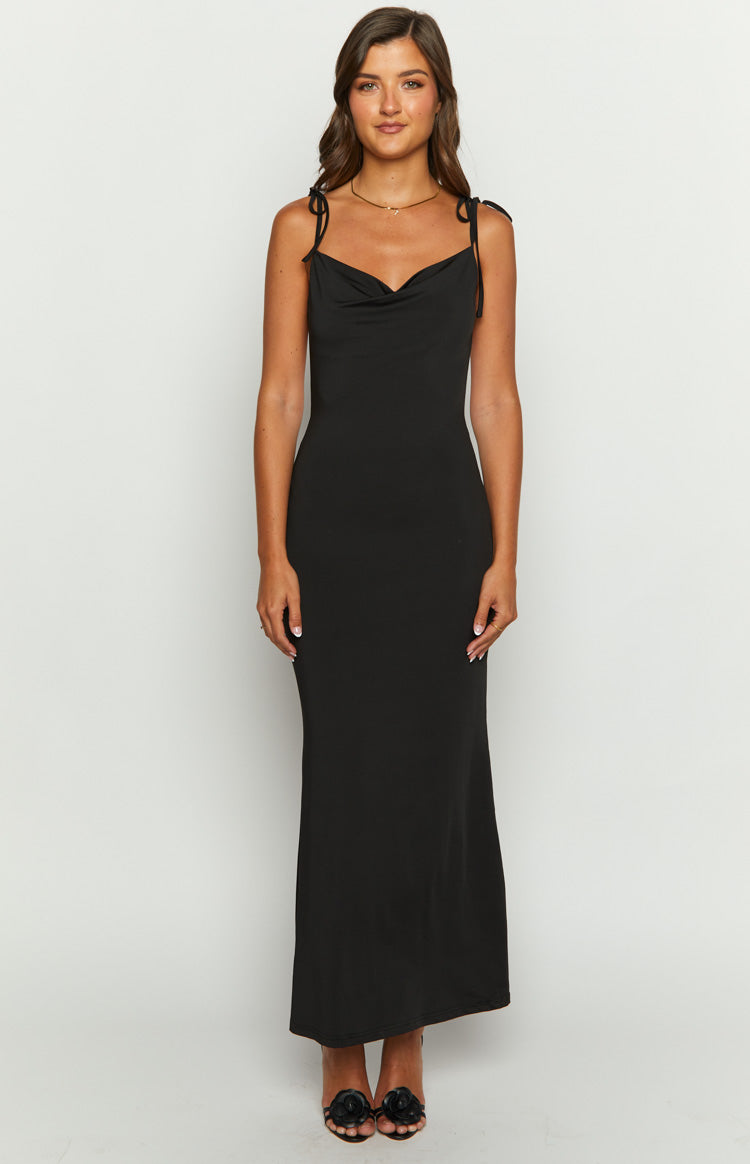 Shop Formal Dress - Riley Black Maxi Dress featured image