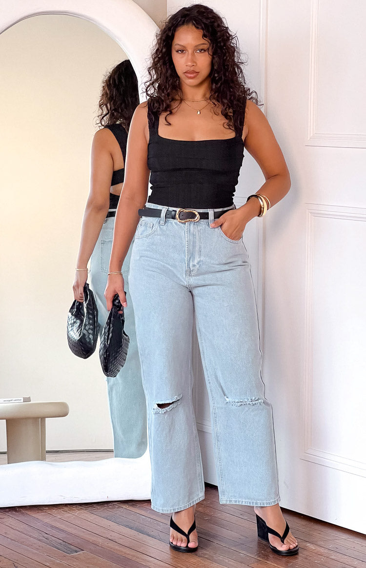 Robin Wide Leg Jeans Blue Beginning Boutique AU