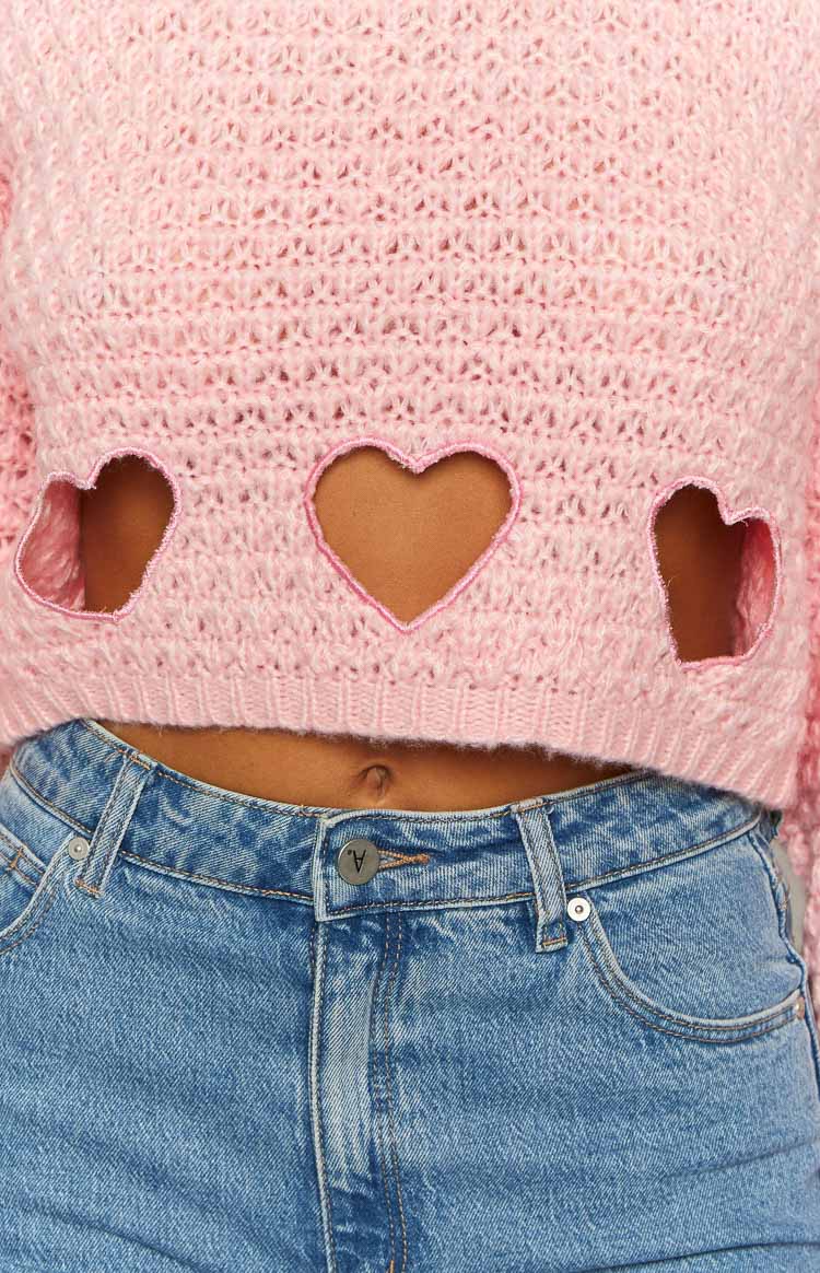 Rosie Pink Heart Jumper Image
