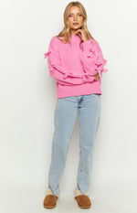 Short and Sweet Pink Knit Jumper Image