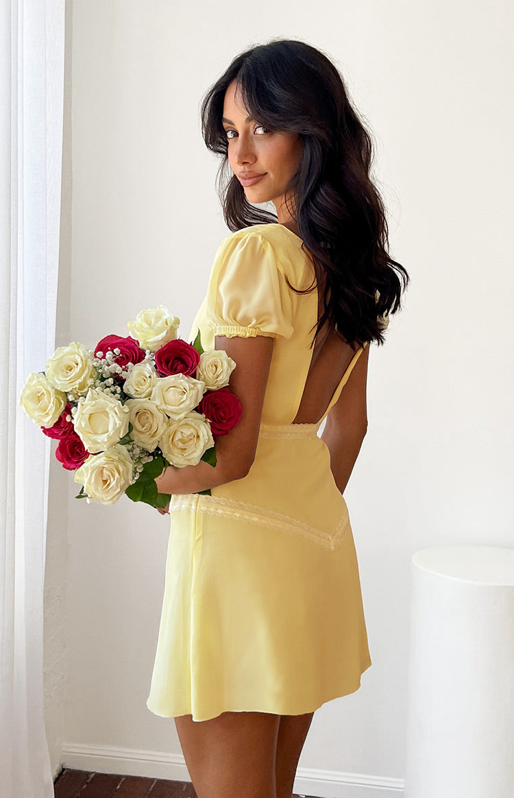 Sonni Baby Yellow Mini Dress Image