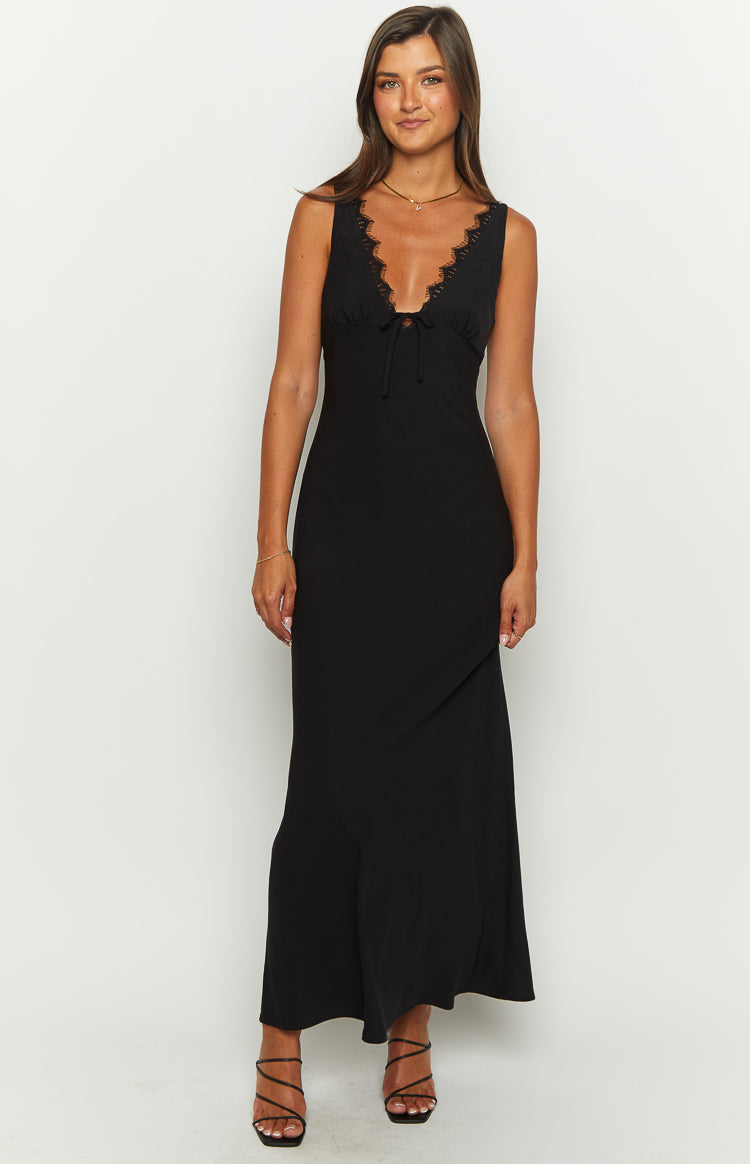 Stacy Black Maxi Dress – Beginning Boutique