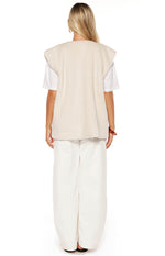 Summi Cream Teddy Fleece Vest Image