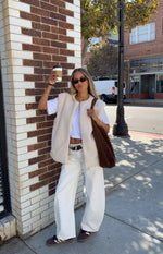 Summi Cream Teddy Fleece Vest Image