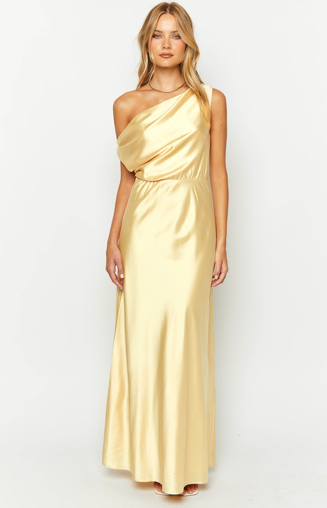Sunshine Elegance Yellow Formal Maxi Dress – Beginning Boutique
