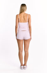 Sweetie White and Pink Stripe Shorts Image