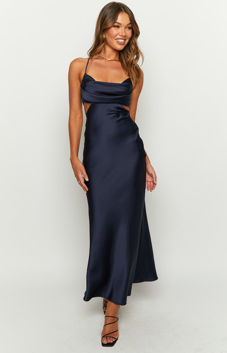 Shop Formal Dress - Taleah Navy Formal Maxi Dress secondary image