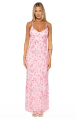 Tamia Pink Sequin Maxi Dress Image