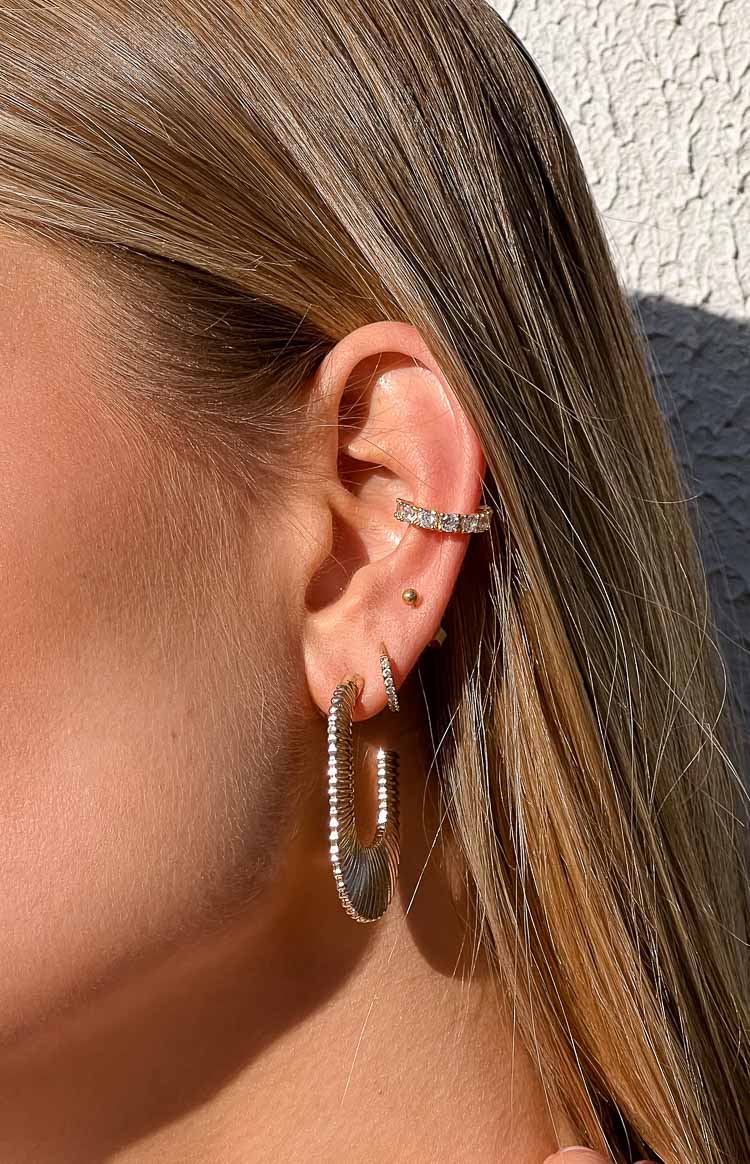 Tana Gold Plated Hoop Clip Earrings
