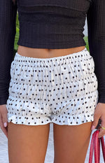 Tango White Polka Dot Shorts Image