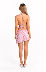 Tay Pink Sequin Halter Top Image