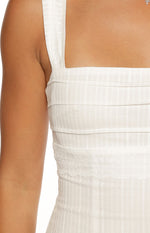 Taylor White Tie Back Mini Dress Image