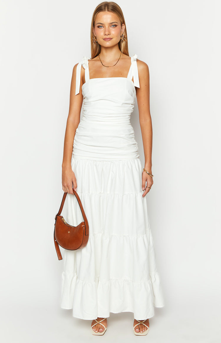 White winter maxi dress hotsell