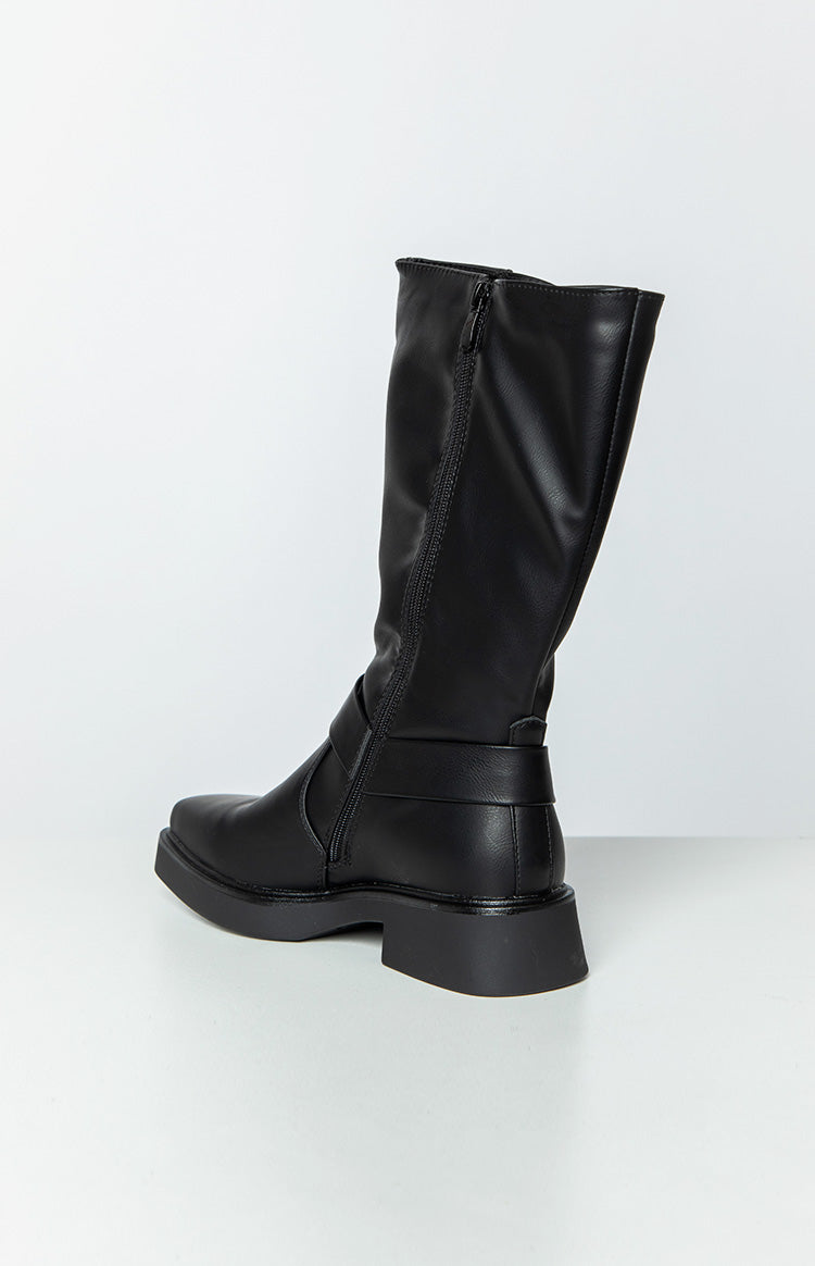 Therapy Edge Black Biker Boots Image