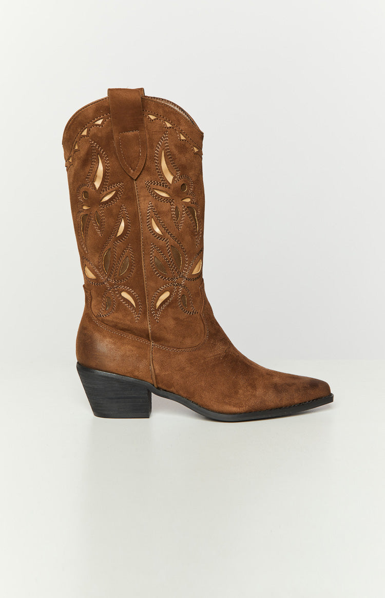 Therapy Miley Taupe Cowboy Boots Image
