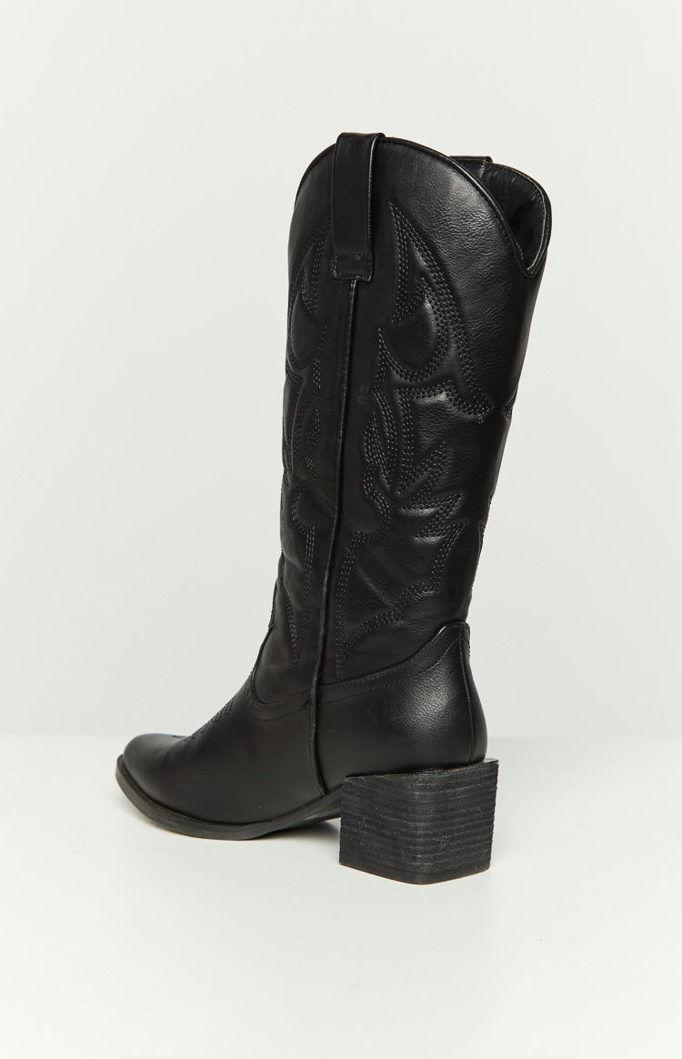 Therapy Ranger Black Cowboy Boots Image