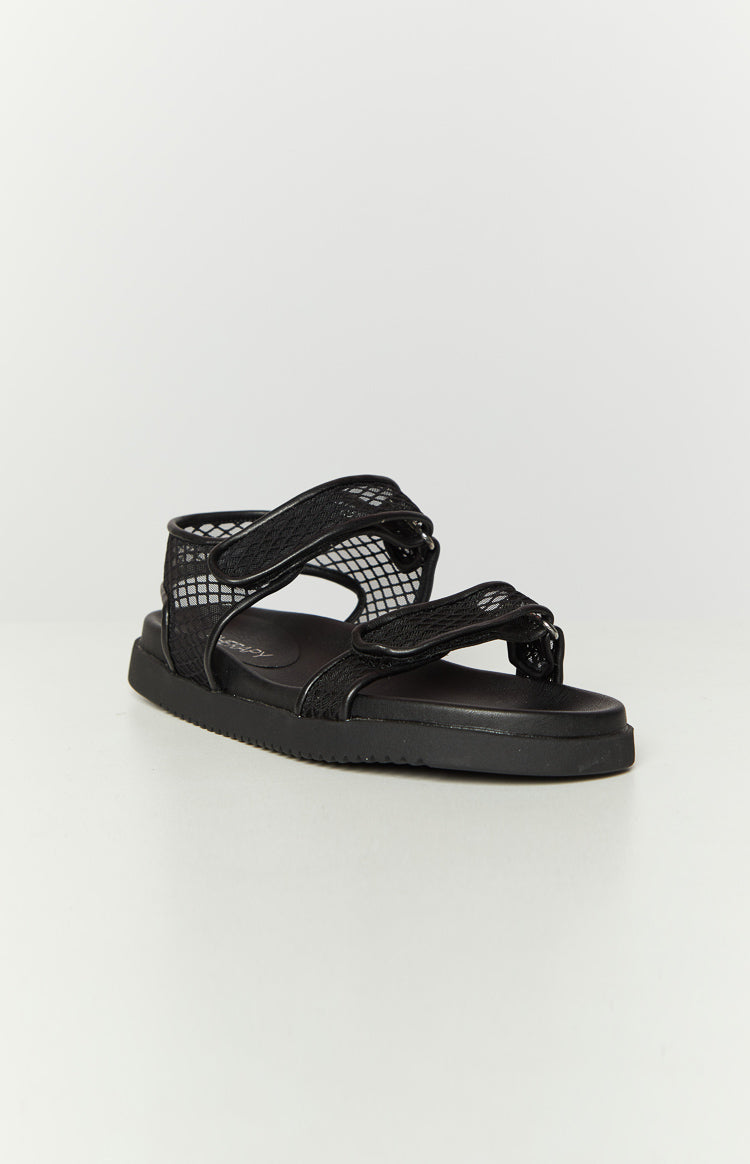 Therapy Rhode Black PU Sandals Image