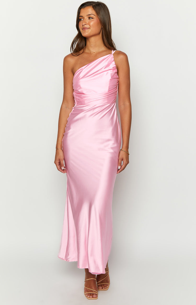 Tina Pink Formal Maxi Dress – Beginning Boutique
