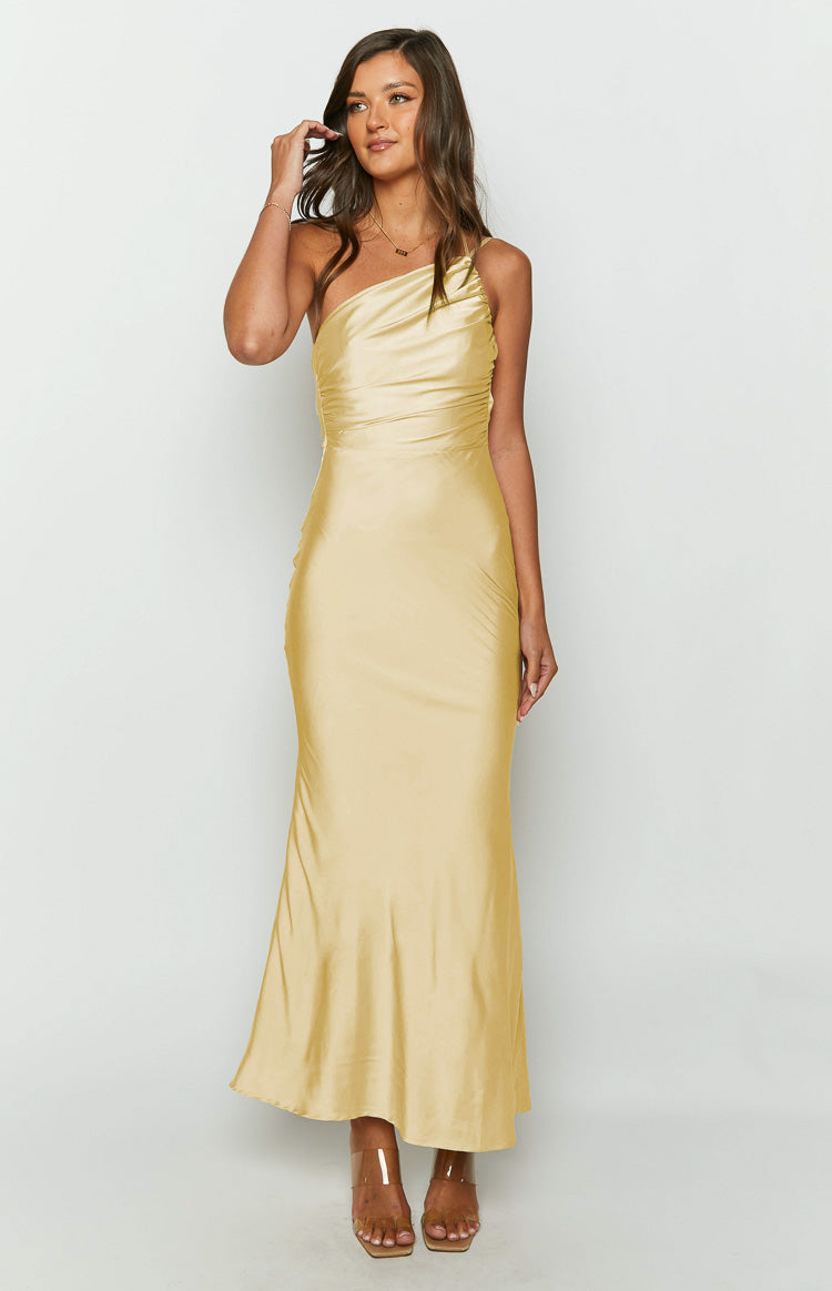 Tina Yellow Formal Maxi Dress – Beginning Boutique