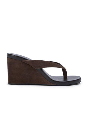 Tony Bianco Avanti Espresso Suede Wedge Heels
