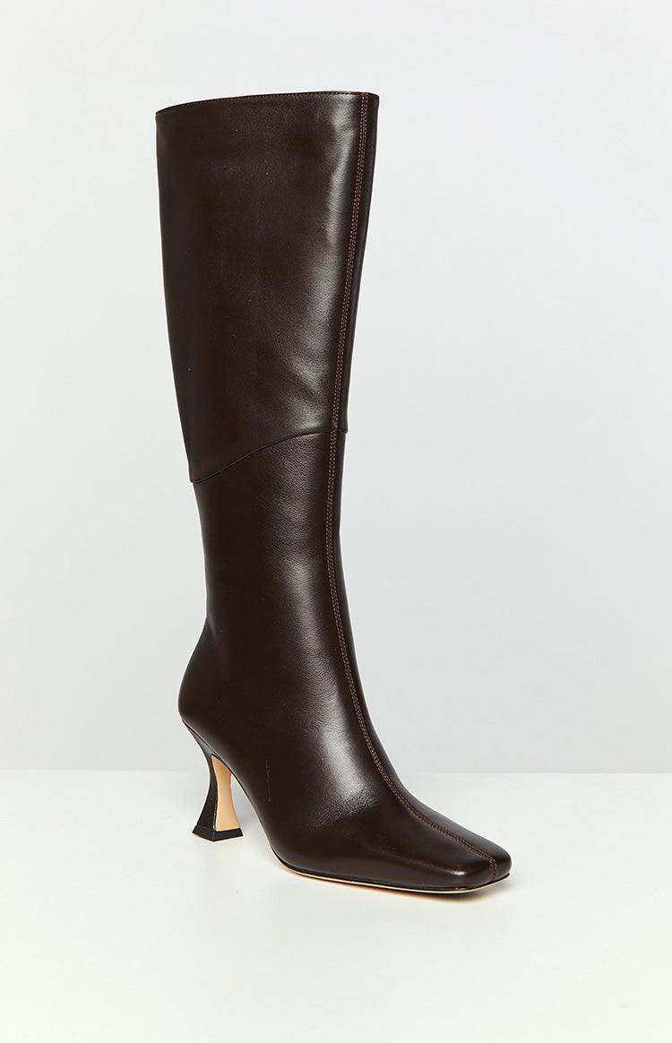 Tony Bianco Fantasy Chocolate Nappa Calf Boots Image