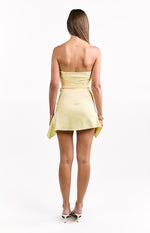 Tory Yellow Strapless Mini Dress Image