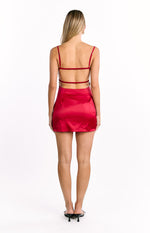 Trouble Wine Mini Dress Image