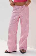 Vienna Pink Stripe Pants Image