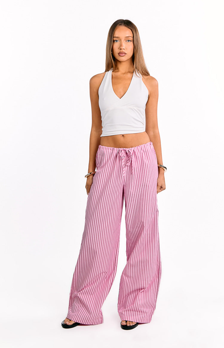 Vienna Pink Stripe Pants Image