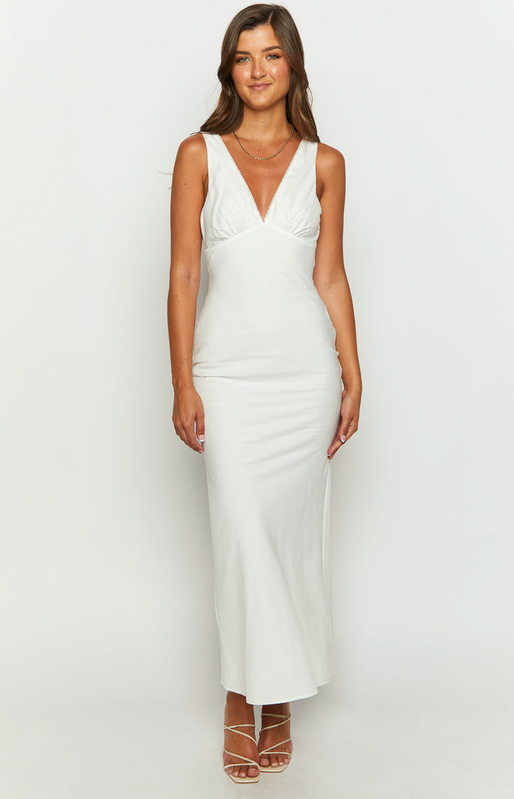 Vira White Maxi Dress Image