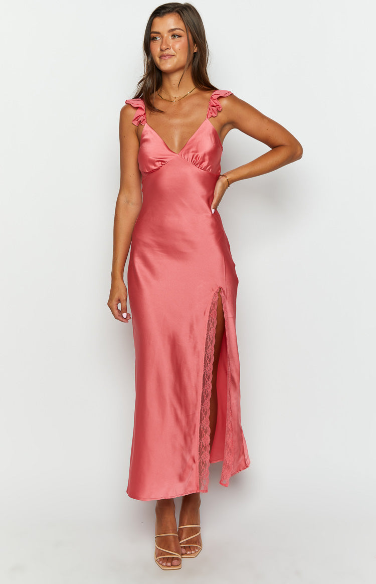 Shop Formal Dress - Wendy Pink Maxi Dress sixth image