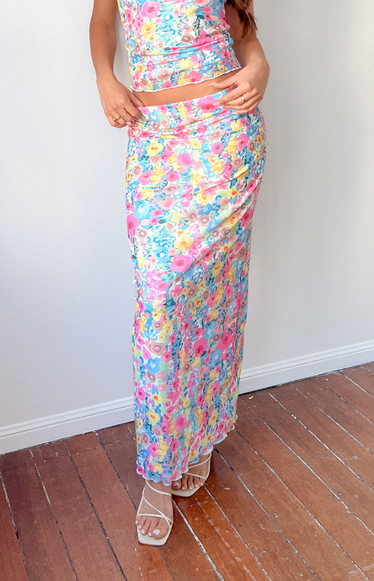 When in Rome Multi Floral Maxi Skirt BB Exclusive Australia