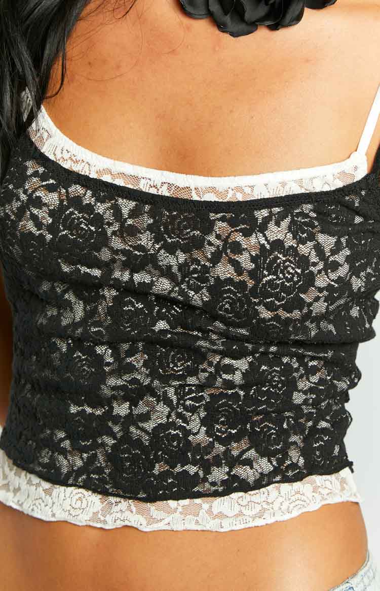 white top black lace