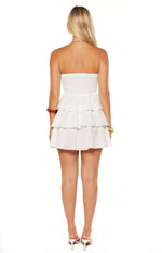Zeke White Strapless Mini Dress Image