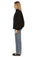 Ace Black Oversized Puffer Jacket Image