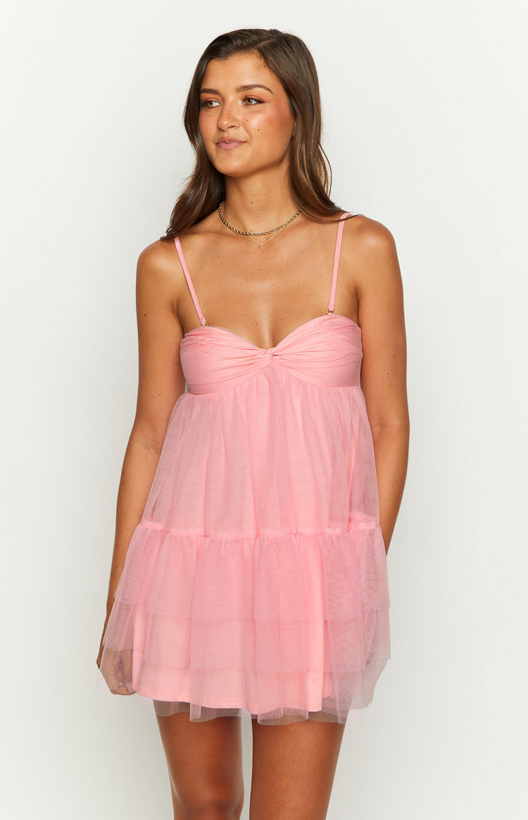 Amba Pink Strapless Mini Dress Image