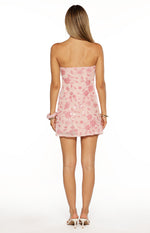 Antoine Pink Sequin Strapless Mini Dress Image