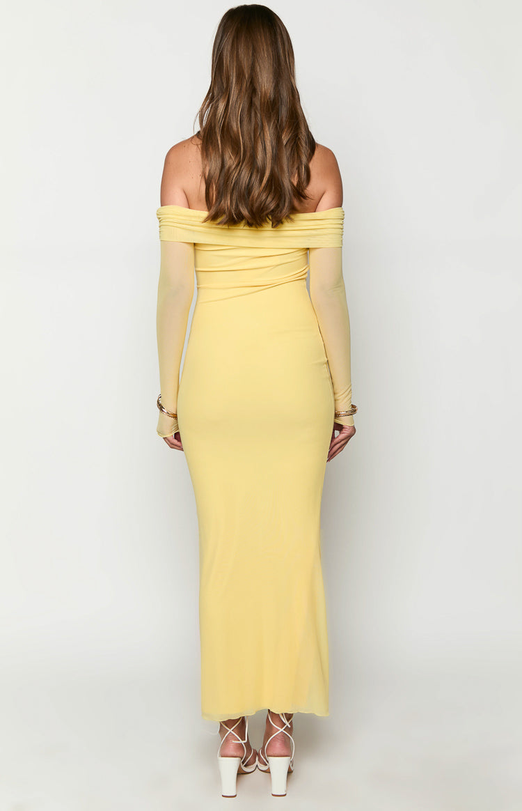 Coraline Yellow Long Sleeve Maxi Dress – Beginning Boutique