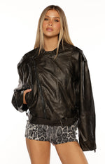 Lioness Onyx Driftwood Bomber Image