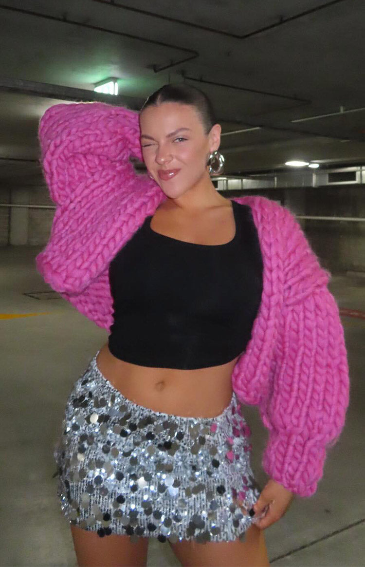 BRISTOW CARDIGAN, PINK BLISS