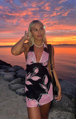Ilaria Printed Mesh Mini Dress Image