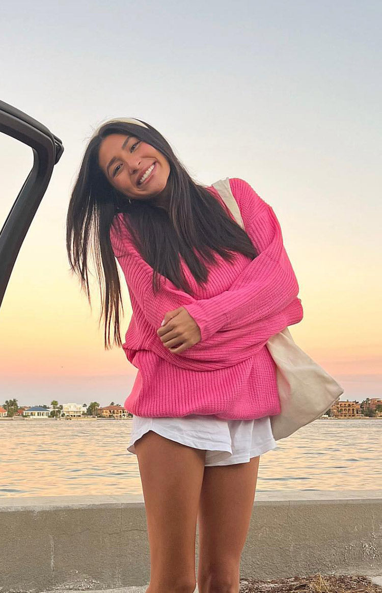 Pink deals winter sweater